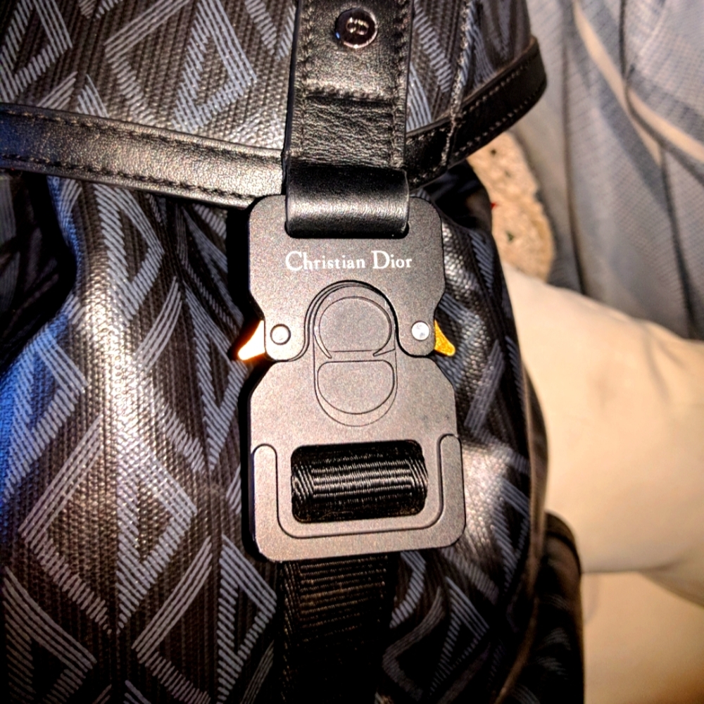 Christian Dior Leather Backpack black/grey (pristine) - Picture 4 of 11